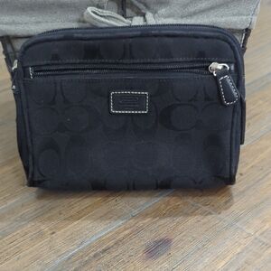 Coach Black Signature Men's Belt Bag